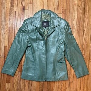 Green Italian Leather Jacket